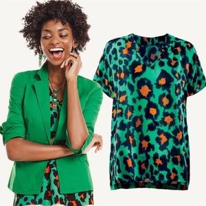 Cabi 5023 Rita Animal Print Blouse S